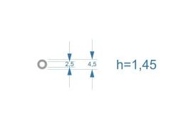 ����� �������������� ��� �������� Bosch CR 2,5*4,5�� (h=1.45��) ����