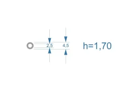 ����� �������������� ��� �������� Bosch CR 2,5*4,5�� (h=1.70��) ����