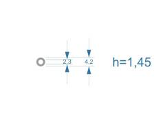 ����� �������������� ��� �������� Bosch CR 2,3*4,2�� (h=1.45��) ����