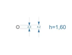 ����� �������������� ��� �������� Bosch CR 2,3*4,2�� (h=1.60��) ����