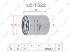 ������ �������� ��� ���������� LADA NIVA ������� 2121 � 2131 ��� Peugeot 306, Peugeot Boxer, Peugeot 406 LYNXauto LC-1322 LC1322 ����
