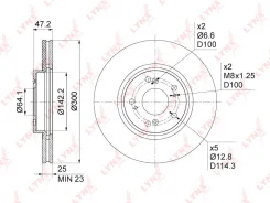 ���� ��������� ������������� (300x25) | ����� | LYNXauto BN-1040 BN1040 ����