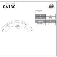 ������� ���������� Hyundai HD65,72, 78, County SA180 Sangsin Brake SA180 SA180 ����