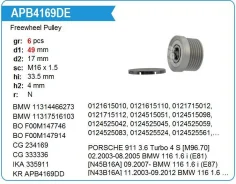 ���� ����������(�����) BMW 318 2.0, Porsche 911 3.6 Turbo 4 S APB4169PN APB4169PN ����