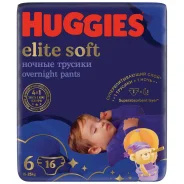 �������-���������� ������ HUGGIES elite soft 6 15-25�� 16�� ����