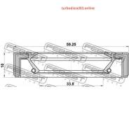 ������� ������� 33.8x59.25x10x10, ����/��� Febest 95GAW35591010R 95GAW35591010R ����
