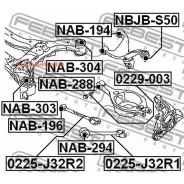 ���� � ������������, ����/��� Febest 0229003 0229003 ����