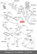 ����������� ������ �������� ������ ��� Hyundai Accent, Hyundai Elantra, KIA Cerato hyundai-kia 55116-29000 5511629000 ����