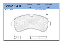 ������� ��������� �������� �������� ��� Mercedes-BENZ Sprinter, Volkswagen Crafter jeenice ws203400 WS203400 ����