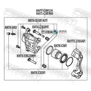 ������� ��������� Mitsubishi Lancer CS/CT# 2000.09-2013.08 �����. ���. (�� ������) Febest 0477Csflh 0477CSFLH ����