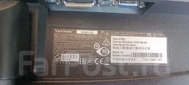 ViewSonic. 24", ���������� �� (LCD, LED, QLED) ����