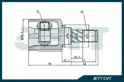 ���� ���������� JETT V40-0007 JETT V40-0007 V400007 ����
