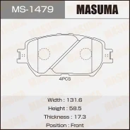 ������� ��������� ����� Toyota Camry 01- / WISH 03- Masuma MS1479 ����