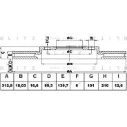 ���� ��������� Isuzu Trooper 91- ����. ����. Blitz BS0124 Blitz BS0124 BS0124 ����