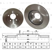 ���� ��������� �������� ������������� Citroen Jumper 94-FIAT Ducato 94-Peugeot Boxer 94- Blitz BS0148 Blitz BS0148 BS0148 ����
