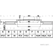 ���� ��������� Mazda 6/626/323/Premacy 98- �����. ����. Blitz BS0171 Blitz BS0171 BS0171 ����