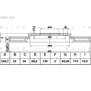 ���� ��������� VW Touareg 02- �����. ���. Blitz BS0222 Blitz BS0222 BS0222 ����
