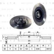 ���� ��������� Renault Laguna/Latitude 07- ����. Blitz BS0274 Blitz BS0274 BS0274 ����