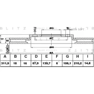 ���� ��������� Toyota LAND Cruiser 96- ����. ����. Blitz BS0357 Blitz BS0357 BS0357 ����