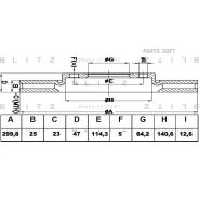 ���� ��������� Honda Accord 03- �����. ����. Blitz BS0393 Blitz BS0393 BS0393 ����