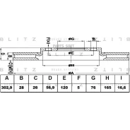���� ��������� VW Amarok 10- �����. ����. Blitz BS0414 Blitz BS0414 BS0414 ����