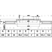 ���� ��������� Nissan Navara/Pathfinder 05- �����. ����. Blitz BS0435 Blitz BS0435 BS0435 ����