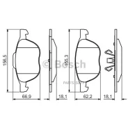 ������� ��������� FORD Focus II 04-/III 10-/Mazda 3 03-/Volvo S40 04- �������� Bosch 0 986 495 215 Bosch 0986495215 0986495215 ����