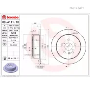 ���� ��������� Lexus RX 03- ����. Brembo 08A11111 Brembo 08A11111 08A11111 ����