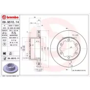���� ��������� MB/VW Sprinter/Crafter 06- ����. ����. (� ����. 1 ��. ) Brembo 09951014 Brembo 09951014 09951014 ����