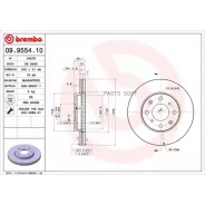 ���� ��������� Honda JAZZ 02- 1.2-1.4 �����. ����. D=240 Brembo 09955410 Brembo 09955410 09955410 ����