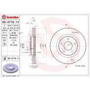 ���� ��������� Nissan Qashqai/X-Trail 07- 1.6-2.0/1.5-2.0 Diesel ����. �����. Brembo 09A71614 Brembo 09A71614 09A71614 ����