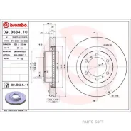 ���� ��������� Toyota LAND Cruiser 09- �����. ����. (���. 2 ��. ) Brembo 09B63411 Brembo 09B63411 09B63411 ����