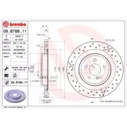 ���� ��������� MB X117/C117/W176 15- 2.0 4-matic ����. ����. Brembo 09B78811 Brembo 09B78811 09B78811 ����