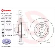 ���� ��������� Hyundai i40 �������� D=320��. Brembo 09. C245.11 Brembo 09C24511 09C24511 ����