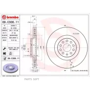 ���� ��������� Skoda Kodiaq/Superb/VW Passat/Tiguan �������� ����. D 340��. Brembo 09. C306.11 Brembo 09C30611 09C30611 ����