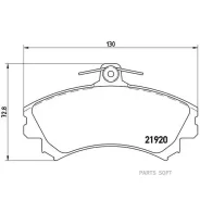 ������� ��������� Mitsubishi COLT 04- 1.1-1.5/1.5 Diesel �����. Brembo P50055 Brembo P50055 P50055 ����