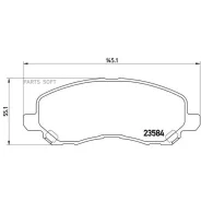 ������� ��������� Mitsubishi ASX/Lancer/Outlander/Dodge Caliber �������� Brembo P 54 030 Brembo P54030 P54030 ����