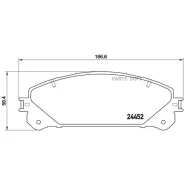 ������� ��������� Lexus RX 09-/Toyota Highlander 07- �������� Brembo P 83 145 Brembo P83145 P83145 ����
