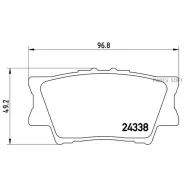 ������� ��������� Toyota RAV 4 06/Camry 2.4/3.5 06 ������ Brembo P 83 089 Brembo P83089 P83089 ����