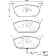 ������� ��������� VW GOLF 7 12- �����. Brembo P85137 Brembo P85137 P85137 ����
