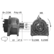 ��������� Renault Megane 03-/Kangoo 08- 110A ERA 210515 ERA 210515 210515 ����