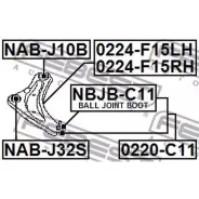 ����� Nissan JUKE UK MAKE F15E 2010.07- �����. ���. Febest 0224F15LH Febest 0224F15LH 0224F15LH ����