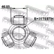 ������� 35X46.05 Toyota Avalon GSX30 2005.01-2012.10 [US] Febest 0416-CW5 Febest 0416CW5 0416CW5 ����