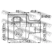 ���� ���������� ������ 33X42X35 FORD Mondeo GE 2000-2007 [EU] Febest 2111-GERH Febest 2111GERH 2111GERH ����
