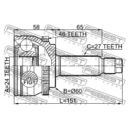 ���� 24X60X27 Hyundai I30 12 (Czech Plant-EUR) 12-15 [EUR] ���. Febest 2210-SOUA46 Febest 2210SOUA46 2210SOUA46 ����