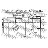 ���� KIA Opirus 03-06 �����. ����. Febest 2211-Opirh Febest 2211Opirh 2211OPIRH ����