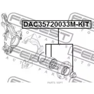 ��������� ��������� �������� (35x72x33x33) ����������� (opel corsa d 2006-) Febest DAC35720033M-KIT Febest DAC35720033MKIT DAC35720033MKIT ����