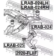 ����������� ��������� ������ (����������) Volvo S80 2007- Febest LRAB-024 Febest LRAB024 LRAB024 ����