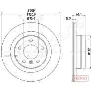 ���� ��������� BMW 1 E81/E87/3 E90/91 1.6-3.0 05- ������ ����. D 300��. Japanparts DP-0101C Japanparts DP0101C DP0101C ����