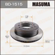 ���� ��������� Toyota LAND Cruiser Prado ����. Masuma BD1515 Masuma BD1515 BD1515 ����